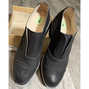 Cowman Lugg 23 Cap Toe Leather‎ Luxury Chic Shoes Black EU 39/US 9 by ALL BLACK